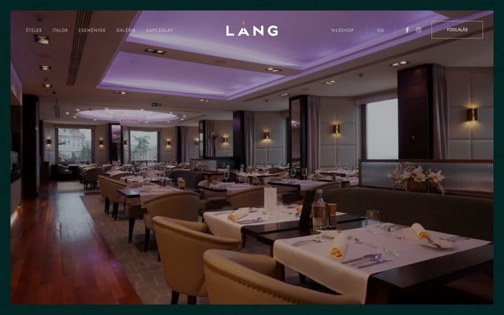 Snímek obrazovky langrestaurant.hu