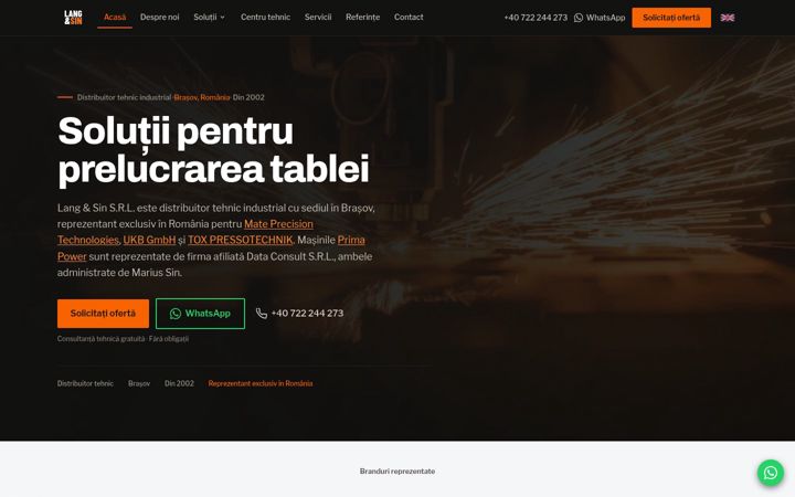 Screenshot of langsin.ro