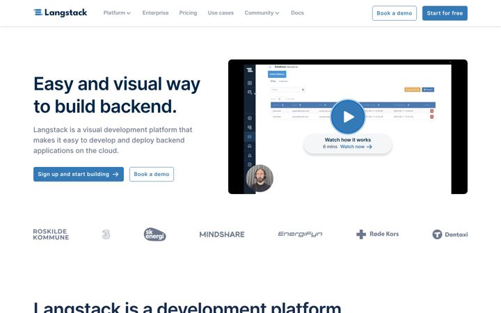 Screenshot of langstack.com