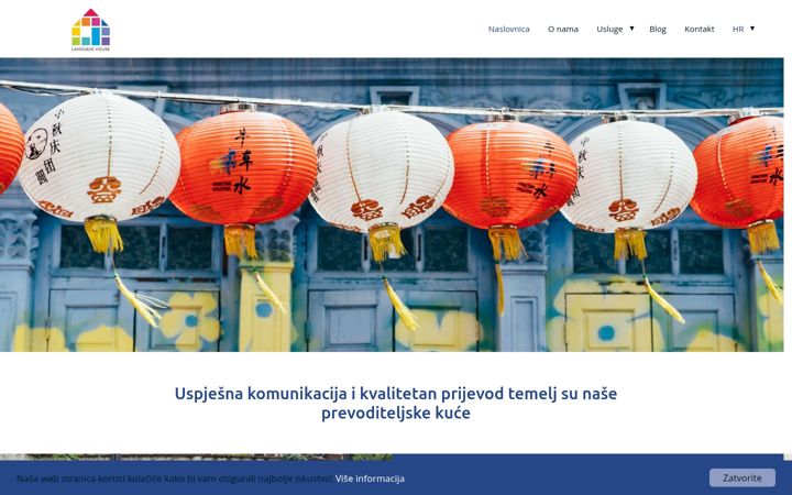 Screenshot of language-house.hr