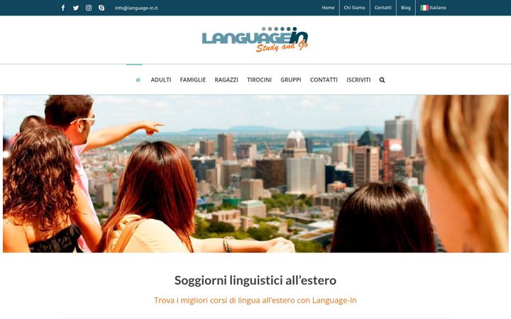 Screenshot of language-in.it