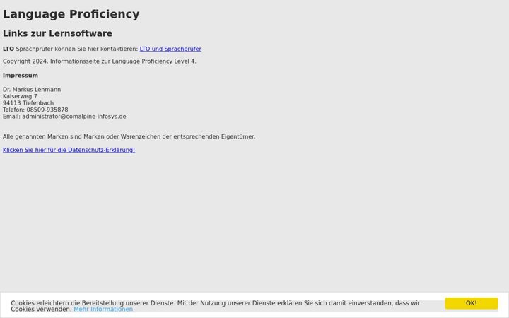 Screenshot of language-proficiency.net