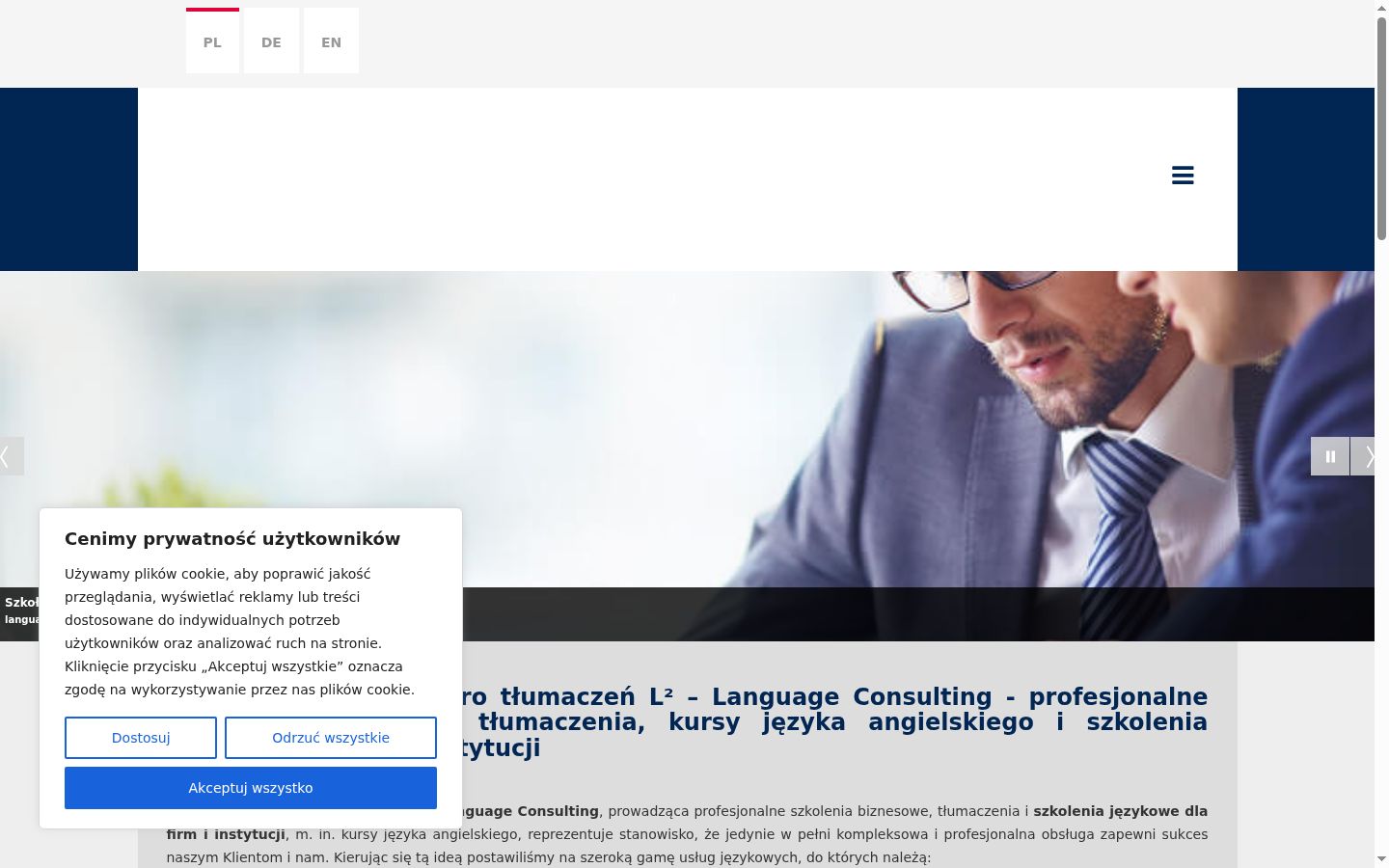 Snímka obrazovky banera súhlasu zobrazeného pred akoukoľvek interakciou
