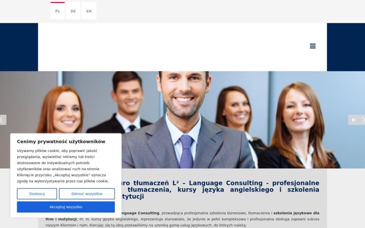 Screenshot of language.com.pl