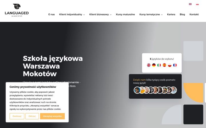 Screenshot of languaged.pl