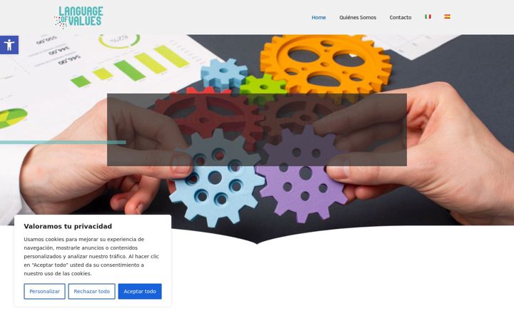 Screenshot of languageofvalues.com