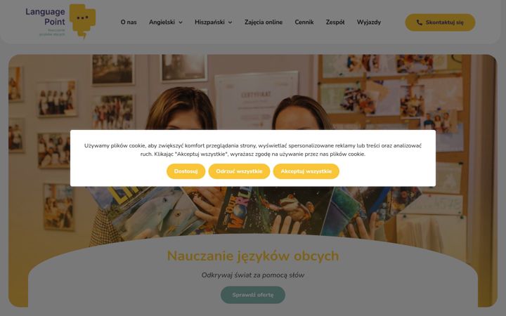 Screenshot of languagepoint.edu.pl