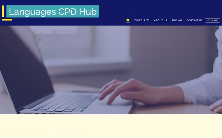 Screenshot of languagescpdhub.com