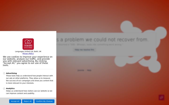 Screenshot of languagesunited.com