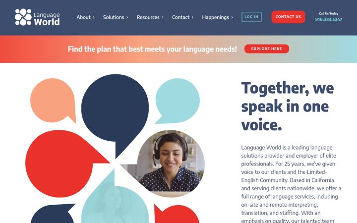 Screenshot of languageworld.com