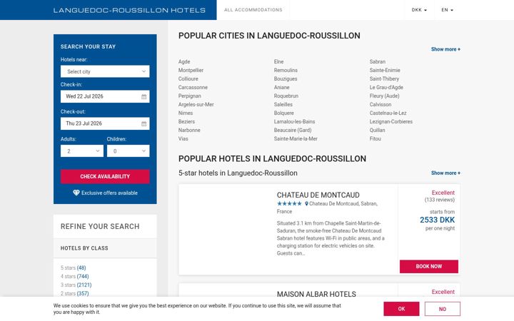 Screenshot of languedoc-hotels.com