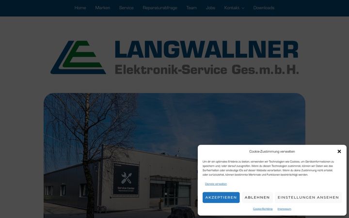 Screenshot of langwallner.at