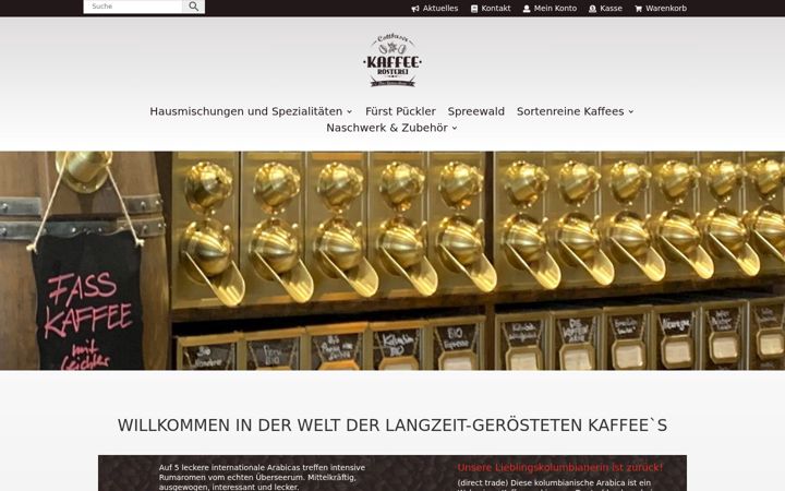 Screenshot of langzeit-kaffee.de