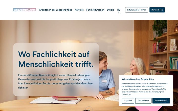 Screenshot of langzeit-pflege.ch