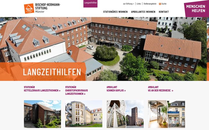 Screenshot of langzeitwohnen-muenster.de