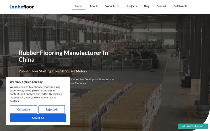 Screenshot of lanhefloor.com