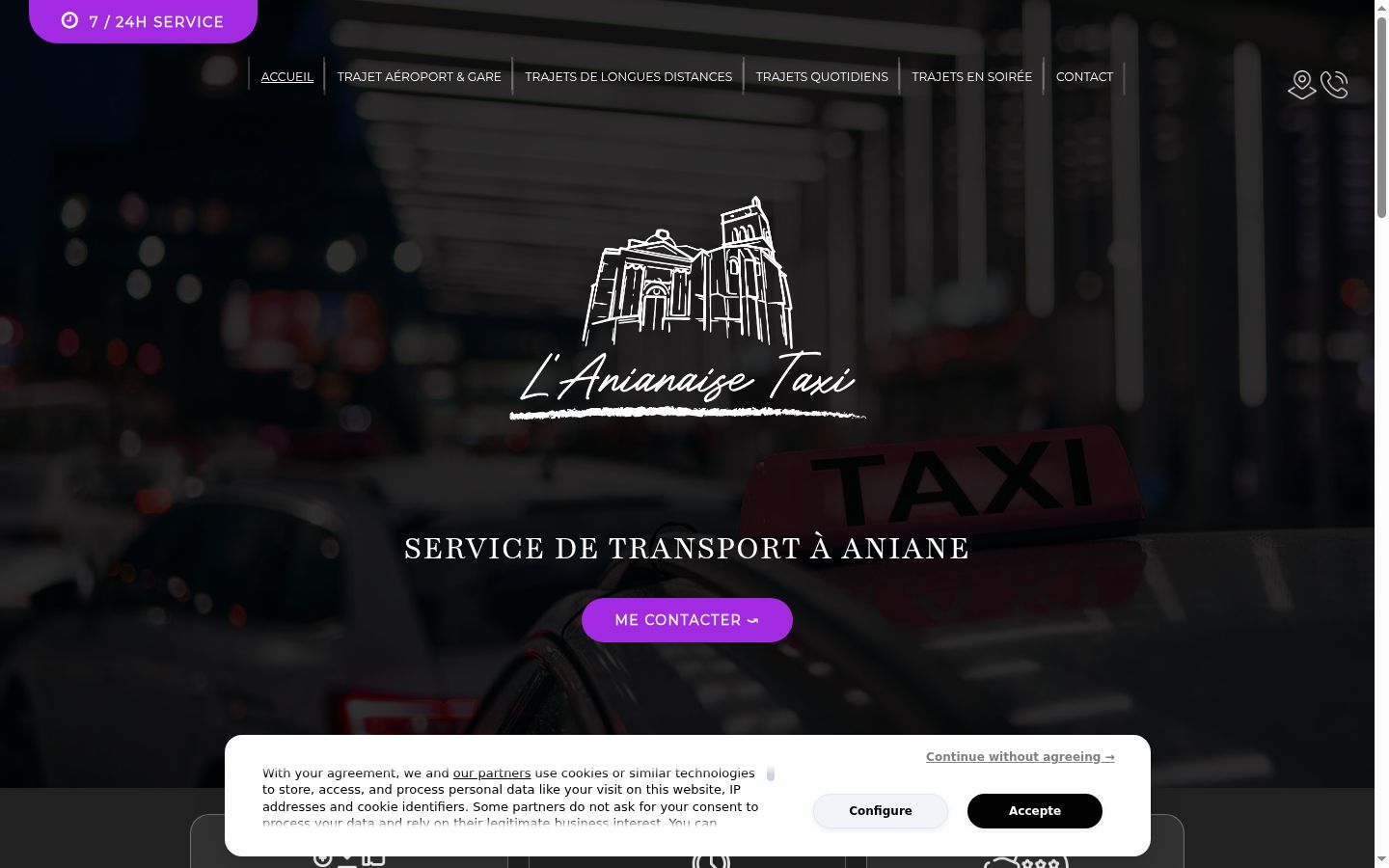 Screenshot van de toestemmingsbanner zoals getoond vóór enige interactie