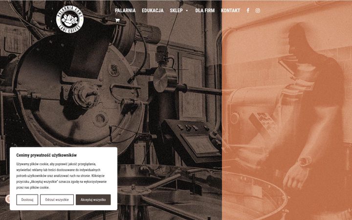 Screenshot of lanicoffee.pl