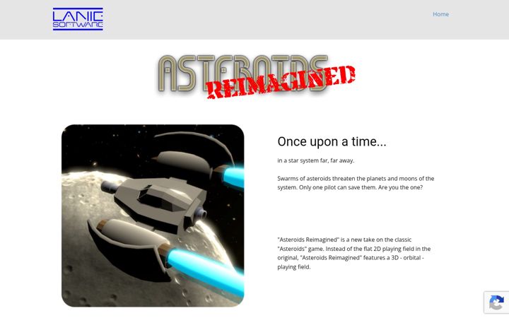 Screenshot of laniesoftware.com