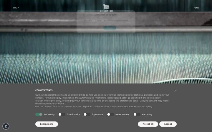 Screenshot of lanificiocolombo.com