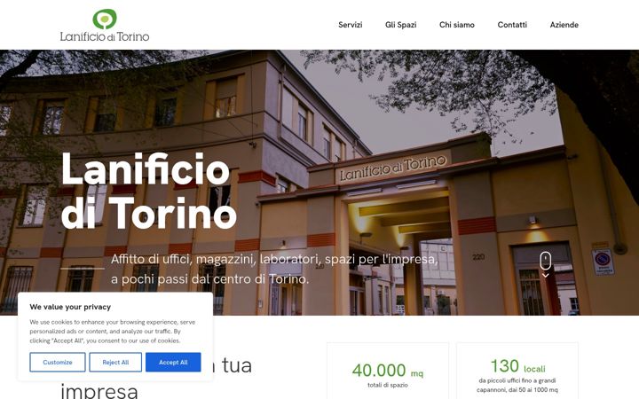 Screenshot of lanificioditorino.it