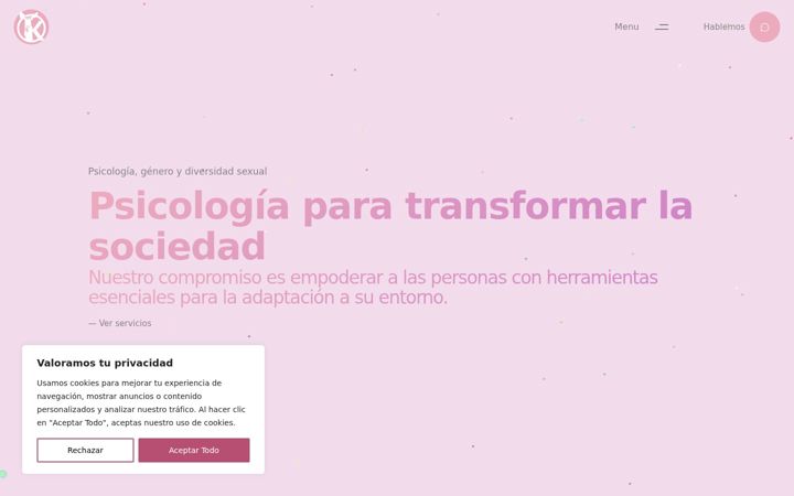 Screenshot of lanikepsicologia.com