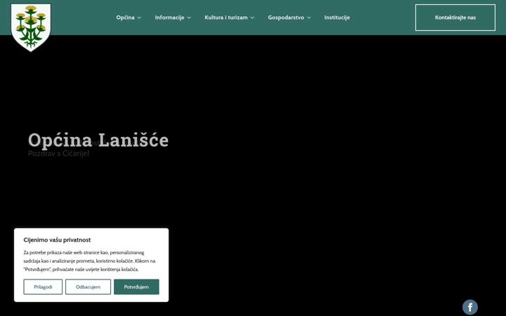 Screenshot of lanisce.hr