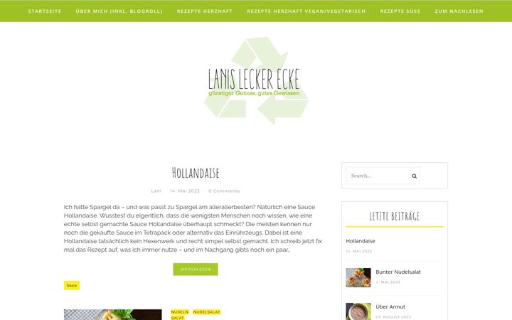 Screenshot of lanisleckerecke.de