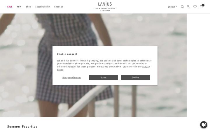 Screenshot of lanius.com