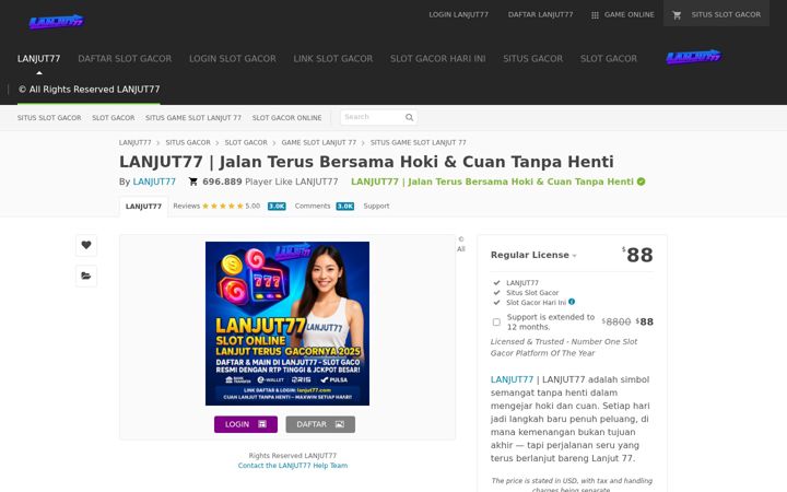 Capture d'écran de lanjut77.com
