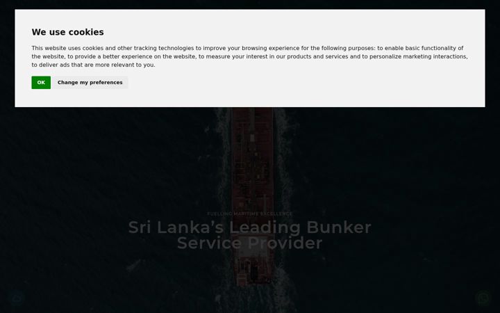Screenshot of lankamarine.com