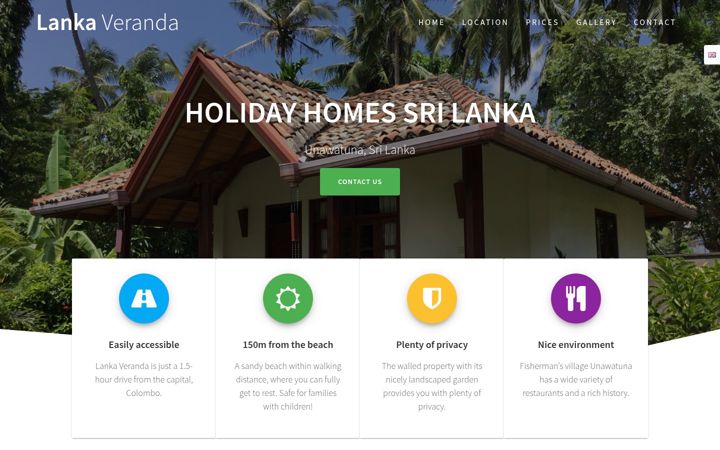 Screenshot of lankaveranda.com