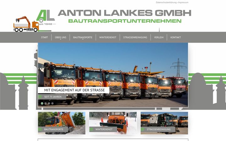 Screenshot of lankes-bautransporte.de