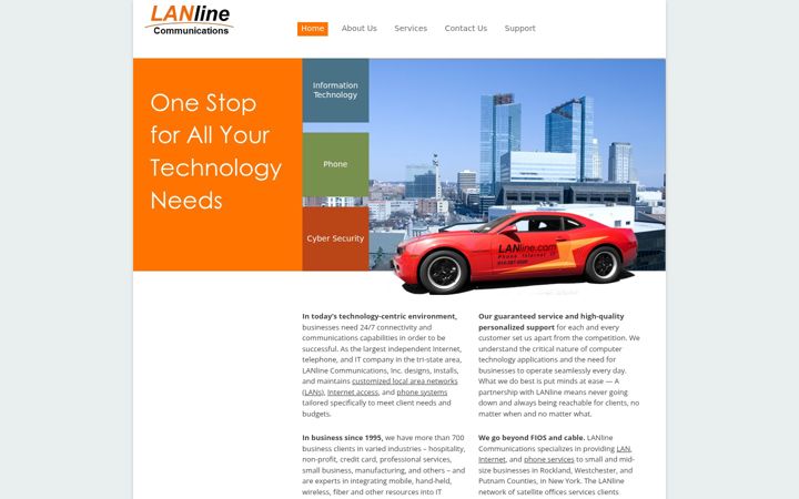 Screenshot of lanline.com