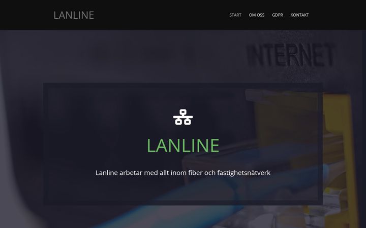 Screenshot of lanline.se
