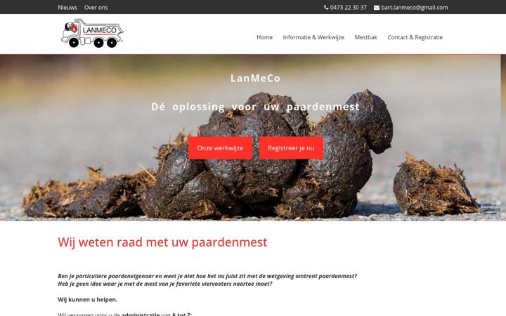 Screenshot of lanmeco.be