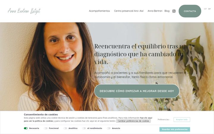 Screenshot of lannabertran.com