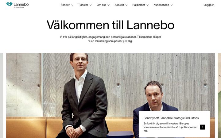 Screenshot of lannebo.se