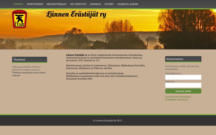 Screenshot of lannenerastajat.net
