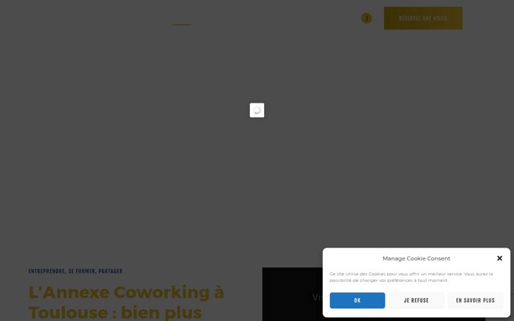 Screenshot of lannexe-coworking.fr