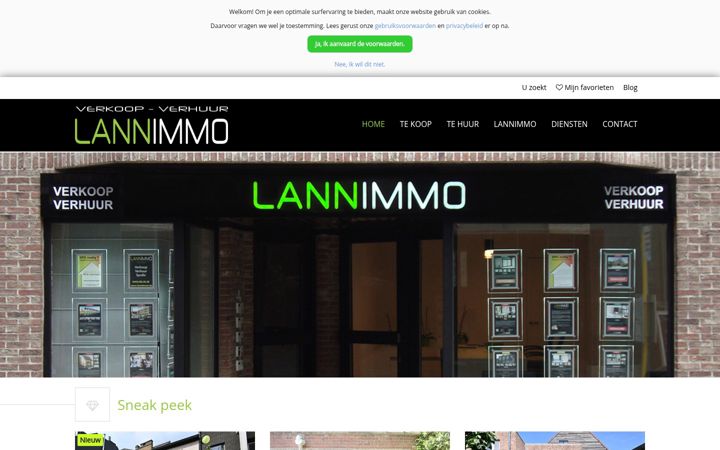 Screenshot of lannimmo.be