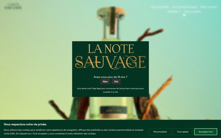 Screenshot of lanotesauvage.fr