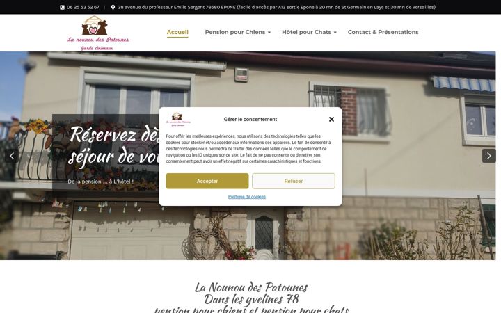 Screenshot of lanounoudespatounes.fr