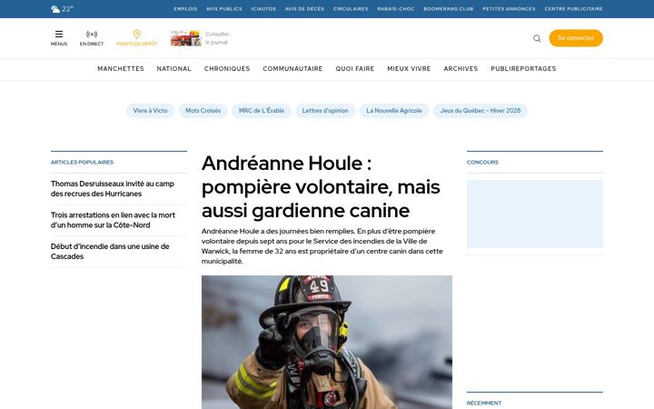 Screenshot of lanouvelle.net