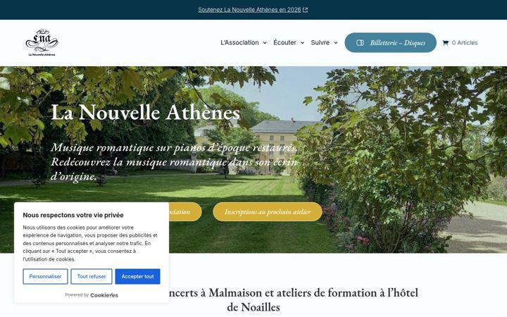 Screenshot of lanouvelleathenes.net