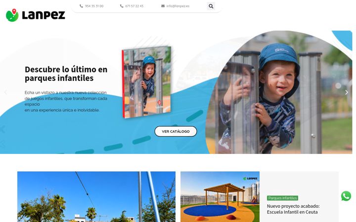 Screenshot of lanpez.es