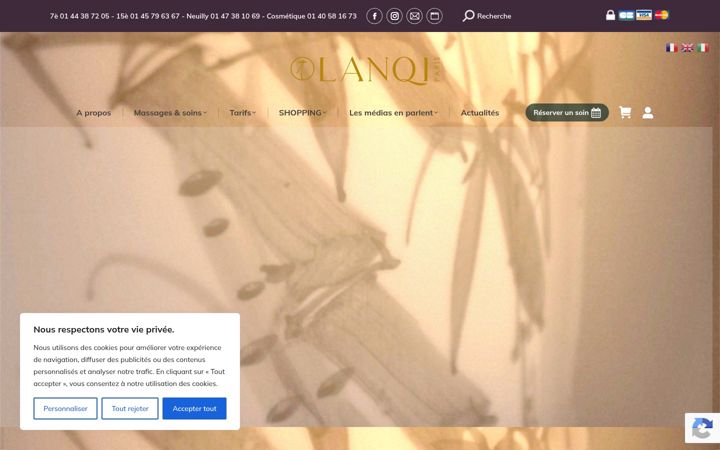 Screenshot of lanqi-spa.com