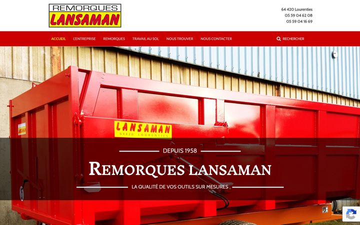 Screenshot of lansaman.fr