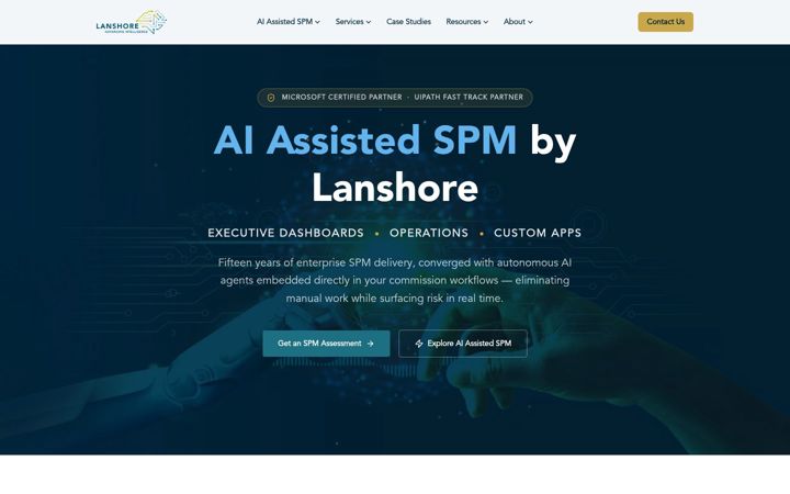 Screenshot of lanshore.com