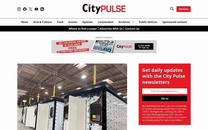 Skærmbillede af lansingcitypulse.com